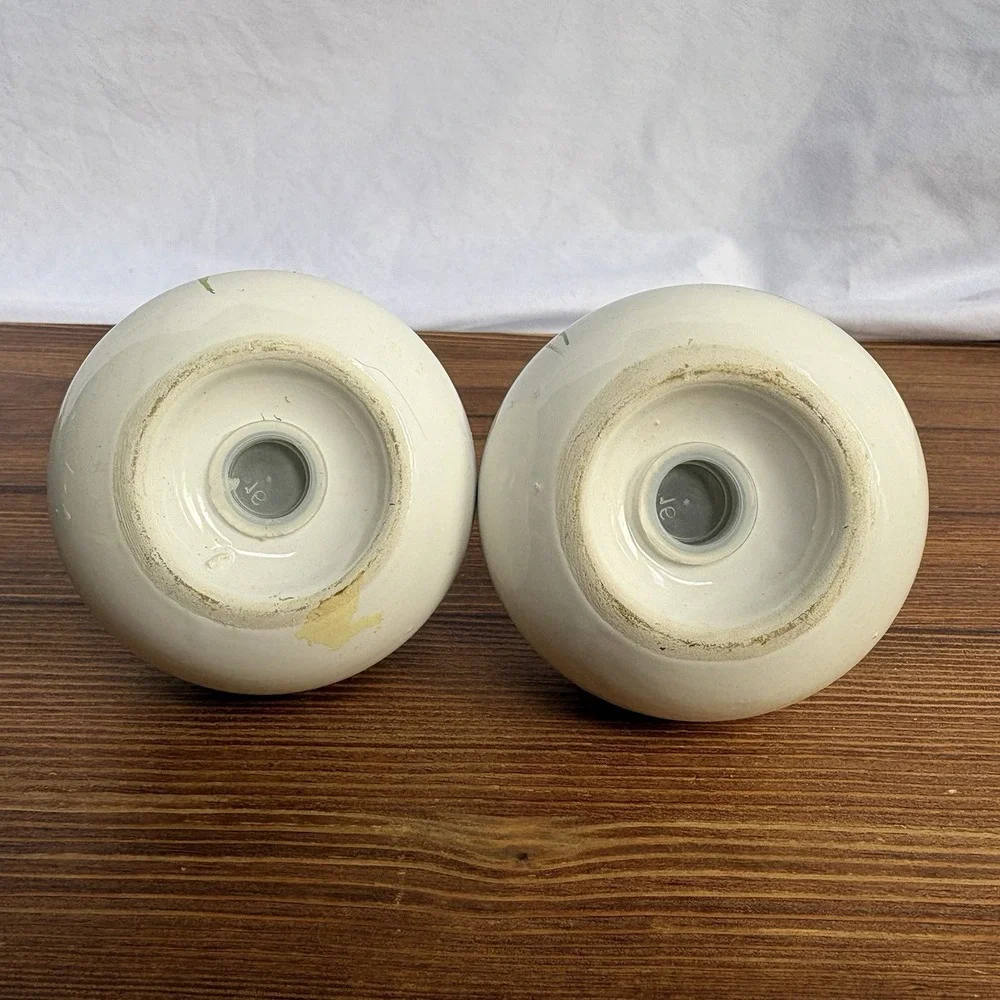 Vintage Style Ceramic Salt & Pepper Shakers Floral Poppy Folk Art Kitchen Decor